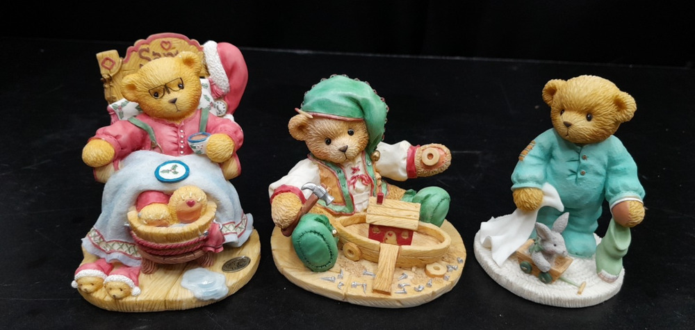 Vintage 1995 Cherished Teddies YULE , Santa and Sonny